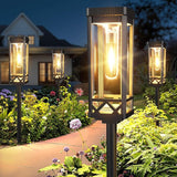 8 Pack Taller Solar Pathway Lights Upgraded Brighter Garden Landscape Walkway Lights
