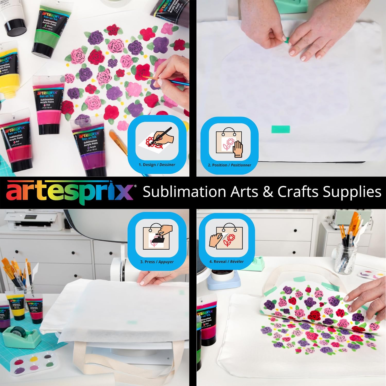 Iron-On-Ink Sublimation Acrylic Paint Set