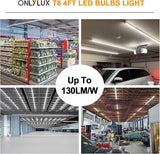 24 Pack 4FT LED T8 T10 T12 Tube Lights 28W 4000LM 5000K Dual End Ballast Bypass Bulbs