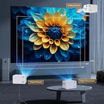 1080P Projector, WiFi, Bluetooth, 12000L, Portable, Home/Outdoor, iPhone/HDMI