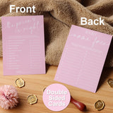 Baby Shower Games For Girl – Set Of 4 Funny Baby Shower Games For 30 Guests, Guess Who Mommy Or Daddy, Price Is Right, Name Face, Guess The Baby Food Fun Baby Shower Game Double-Sided Cards