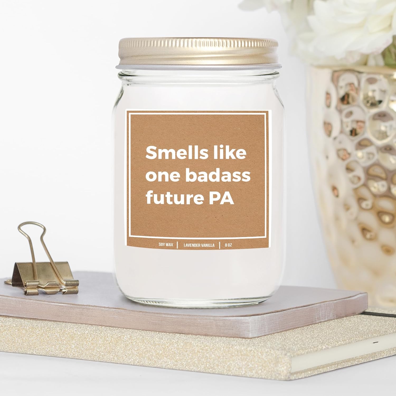 You Nique Designs Future Physician Assistant Gifts, Future Pa Gifts 8 Oz Candle, Presents For Physician Assistant Students, Pa School, Physician Assistant Gift Ideas (Lavender & Vanilla)