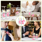 Ardux (12 Pieces) Artificial Flowers For Floating Candles Mini Artificial Orchid Flower Vase Fillers For Wedding Dinning Table Party Home Bar Restaurant Decoration (Pink)
