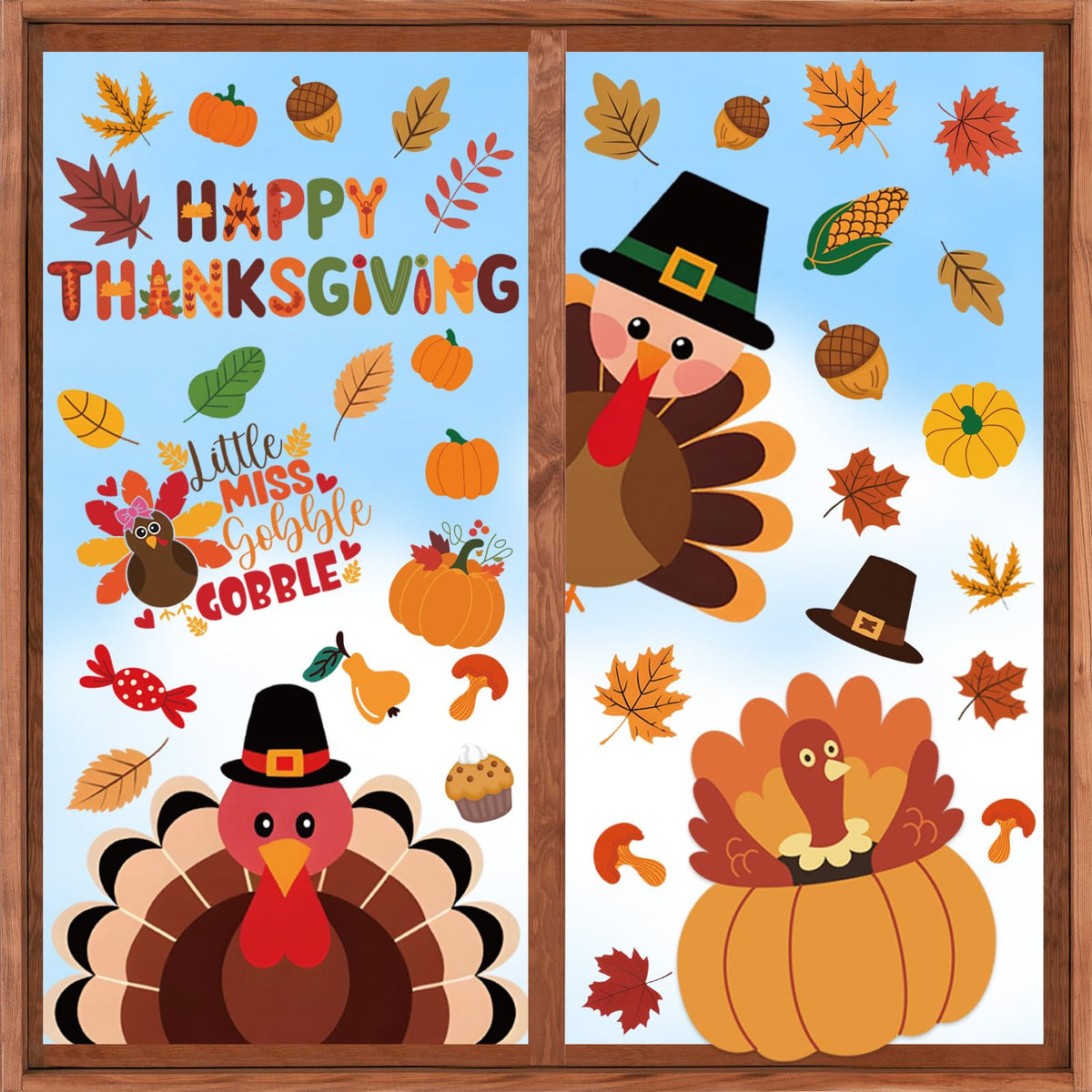 3 Pcs Fall Thanksgiving Nutcracker Turkey Figures Fall Table Decor