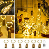 Wine Bottle Lights With Cork, 6 Pack Mini Fairy String Lights Battery Operated With 6 Replacement Batteries, Party Decor