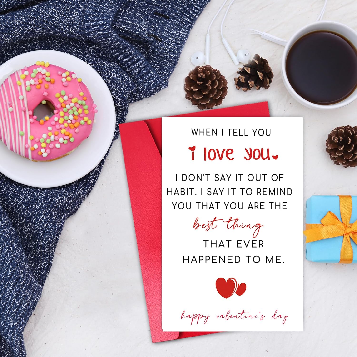 Romantic Valentine’S Card For Husband Wife, Happy Valentines Day Card For Boyfriend Girlfriend, When I Tell You I Love You