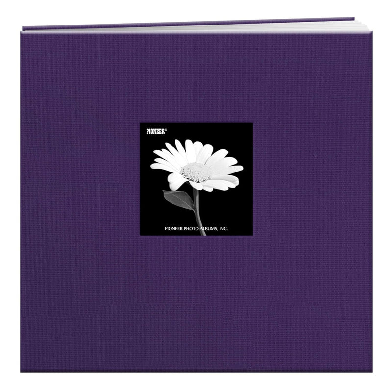 Book Cloth Cover Post Bound Album 12"X12", Grape Purple