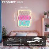 It’s Gonna Be a Good Day Neon Sign LED Wall Light Dimmable Acrylic Decor for Bedroom Living Room Bar