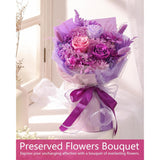 Valentines Day Flowers Gifts For Her Women,Flowers Roses Bouquet Gifts For Women Wife Girlfriend And Best Friend/Flower For Delivery Prime/Purple Rose