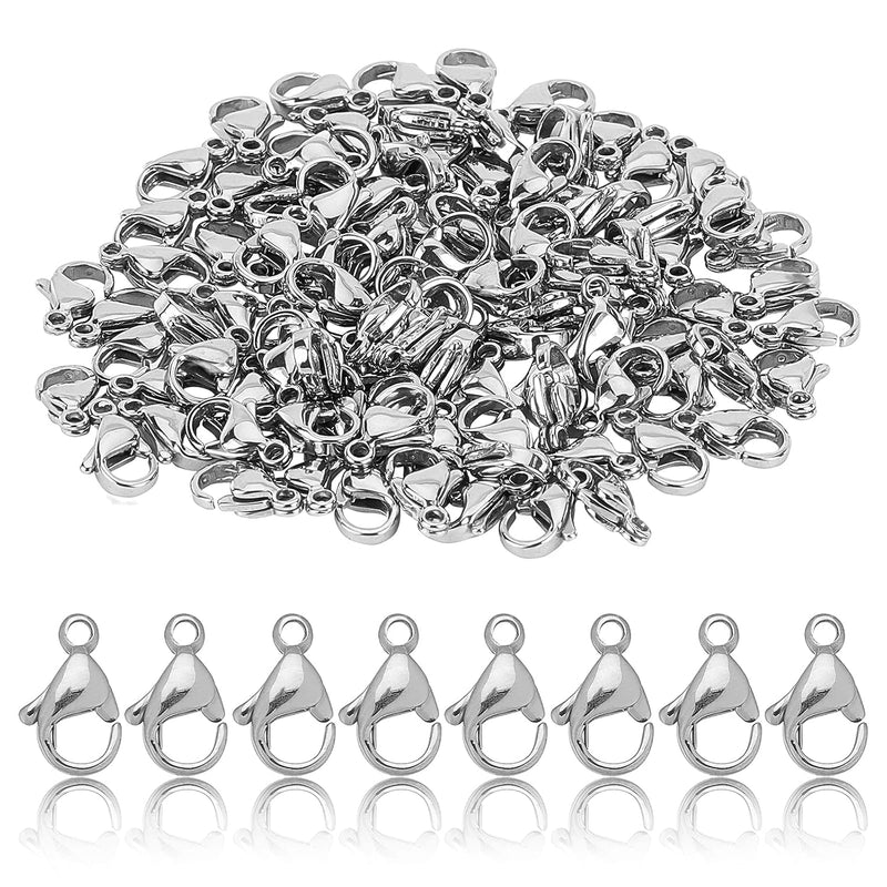 100Pcs Lobster Claw Clasps Grade A 304 Stainless Steel Jewelry Lobster Clasp F