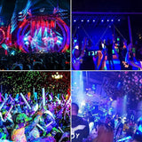 3 Pack 100W LED Black Lights IP66 Waterproof Blacklight Flood Lights for Glow Party