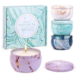 Christmas Candle Gifts - Scented Candles Gifts Set For Women, 4 Packs Aromatherapy Candles For Home Scented, 120H Long Burning Natural Soy Wax Candles Set For Birthday, Mother'S Day, Valentine'S Day