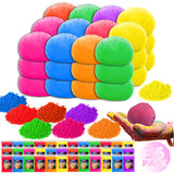 Holi Powder Color Run Powder Balls 36 Pack 80G Each Natural, Throwing Balls Of Washable Chalk Powder Paint For Color War, Rangoli, Fun Run, Party & Festival