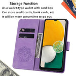 Pixel 9/9 Pro Flip Case, PU Leather Wallet, Card Holder, Mandala Purple Cover