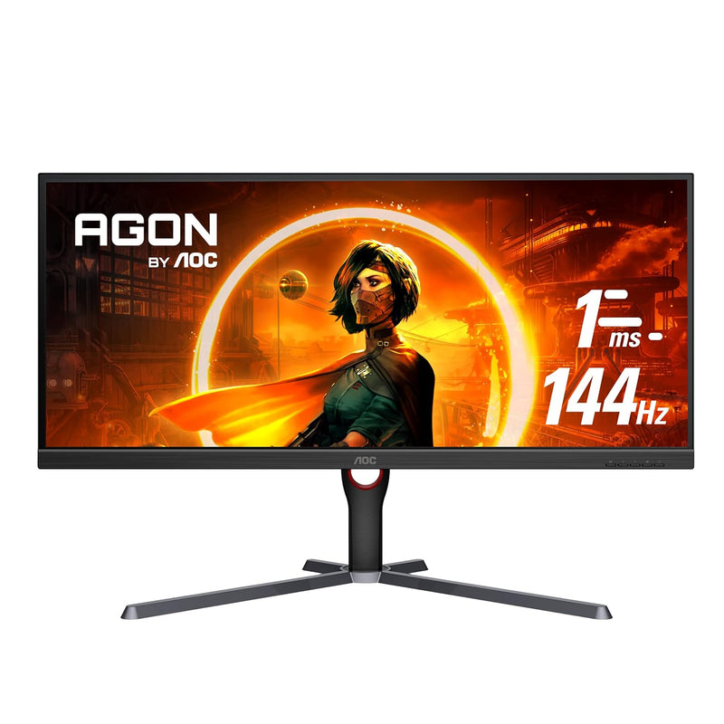 U34G3X 34" Frameless Ultrawide Gaming Monitor, Wqhd 3440 X1440, 144Hz 1Ms, Fre