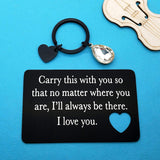 Valentines Day Gifts For Men Engraved Wallet Insert Card For Boyfriend Husband Christmas Birthday Wedding Anniversary Card I Love You Gifts For Him Fiance