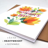 Wunderkid Happy Mother'S Day Card, Beautiful Flowers For Mom Greeting Card (1 Single Card, Blank Inside)