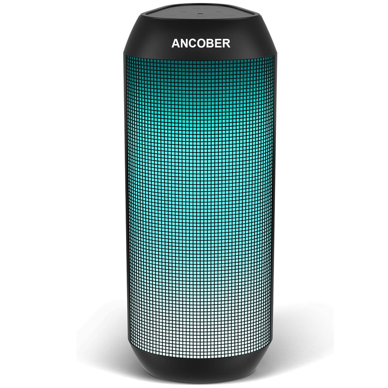 Bluetooth Speaker, Portable, HD Sound, LED Lights, IPX4, Dual Pairing, BT 5.3