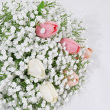 Babys Breath Artificial Flowers, 12 Pcs Long Stem Baby Breath Flowers Artificial Bulk, Real Touch White Fake Babys Breath Gypsophila For Wedding Bouquet Floral Arrangement Home Decor