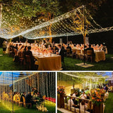 33Ft 100 LED Plug-In Waterproof Fairy String Lights 8 Modes Warm White Twinkle Lights