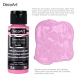 DecoArt Americana Multi-Surface Satin Acrylic Paint Set – 24 Popular Colors (2 fl oz) – Multi Surface Acrylic Paints for Wood, Glass, Metal, and more