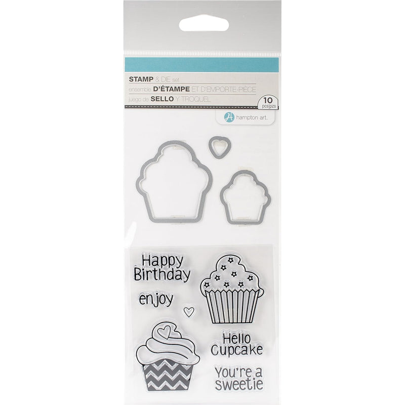 Cupcakes Hot Fudge Stamp & Die Set