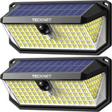 2 Pack 416 LED Solar Flood Lights 4200LM Motion Sensor Outdoor Waterproof Lights
