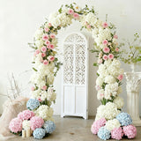 65Pcs White Hydrangea Artificial Flowers Bulk?Realistic Silk Fake Flowers With Stems?Faux Hydrangea Flowers For Wedding Home Decor Centerpieces Living Room Garden Party Baby Shower Decoration