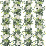 Artificial Flowers Garlands 4 Pack 24Ft Eucalyptus Garlands With Flowers Dahlia Flower Vines Hanging Floral Garland For Wedding Arch Bedroom Home Wall Backdrop Room Decor
