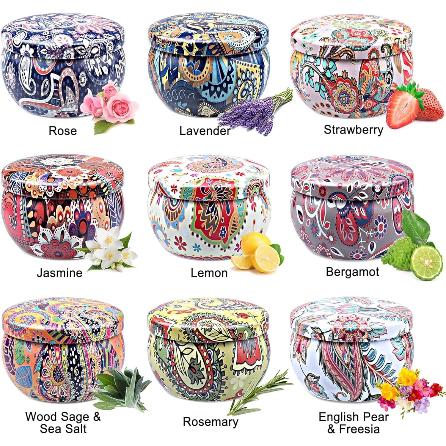 Scented Candles Gift Set For Women, 9 Pack Aromatherapy Candles For Home Scented, 180 Hour Long Lasting Soy Candle Lavender Candle Valentine'S Day Birthday Chrismas Gifts For Women Bath Spa Yoga