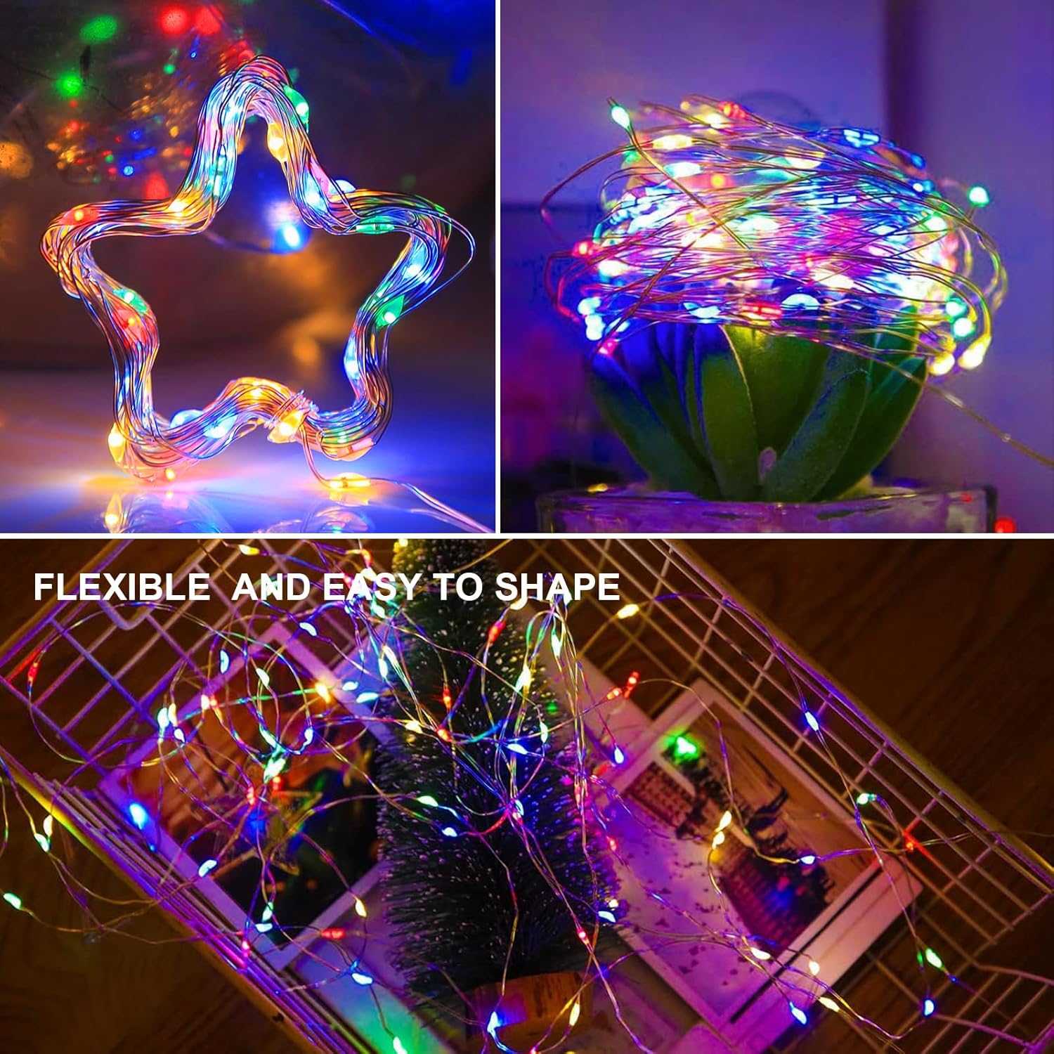 12 Pack Fairy Lights Battery Operated, 7Ft 20 Led Mini String Lights Copper Wire Twinkle Lights For Diy, Bedroom, Christ