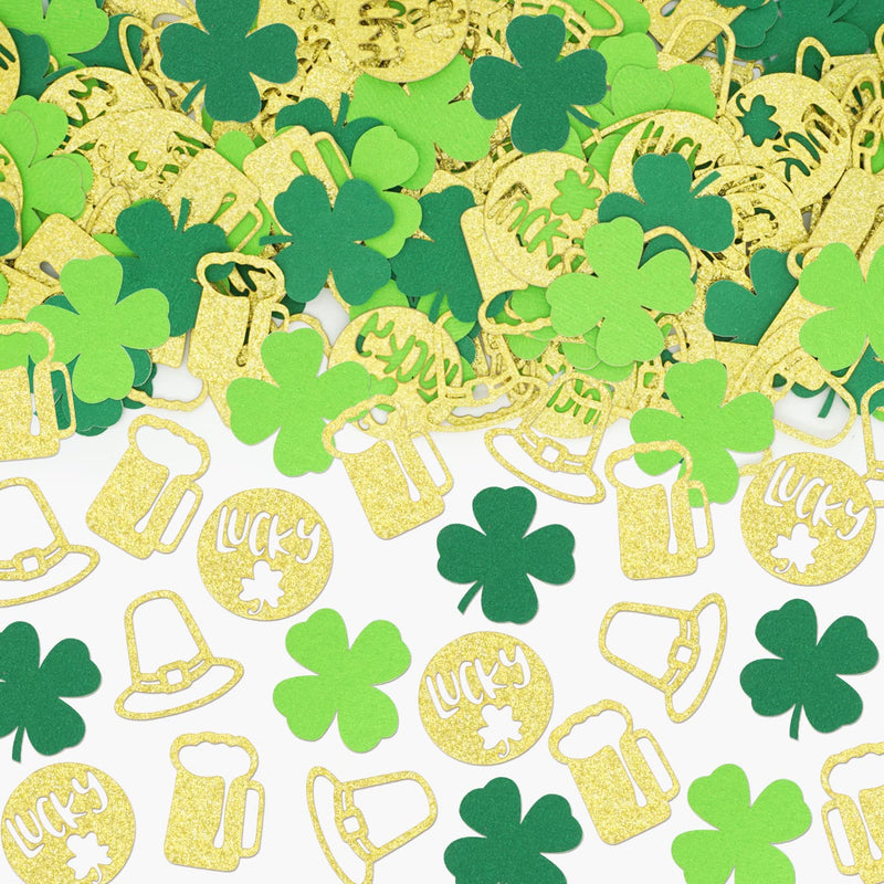 St Patricks Day Confetti Glitter,Good Luck Coin Confetti,Leaf Glitter