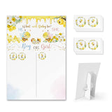 Bee Reveal Games Voting Board With Stand, 60 Bee Boy And Girl Stickers For Party Guests?He Or She, Cast Your Vote Guess Game, Gender Reveal Party Centerpiece Decorations