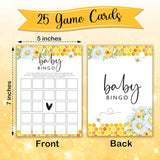 Honey Bee Gender Neutral Games, Summer Daisy Bumble Bee Bingo Game For Party Supplies & Favor, 5X7 In & Set Of 25-A03