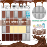 Professional Domino Molds For Resin Casting Jumbo Domino Molds For Resin Casting Double 6 Dominoes Mold, Shiny & No Scratches & Durable,8.86 X 9.25 X 0.39 Inch 230G (New Version
