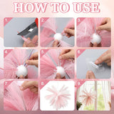 60 Sets Valentine Pink Hanging Decoration Pampas Grass Ceiling Decor Fireworks Design Diy Blush Artificial Pampas Grass For Diy Crafts Wedding Galentines Bedroom Home Bridal Shower(Pink)