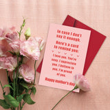 Funny Mothers Day Card For Wife From Husband, Unique Mothers Day Gifts For Wife, Humor Mother'S Day Card For Women Her