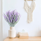 30 Bundles Artificial Lavender Outdoor Uv Resistant Fake Lavender Flowers No Fade Faux Plastic Plants 15 Inch Greenery Stems Decor For Indoor Outside Vase Bouquet Garden Porch Home Wedding (Purple)
