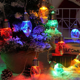 2Pcs 13.2Ft Christmas Snow Globe String Lights, 20 Led Bulbs For Christmas Tree, Battery Powered Indoor Decoration With