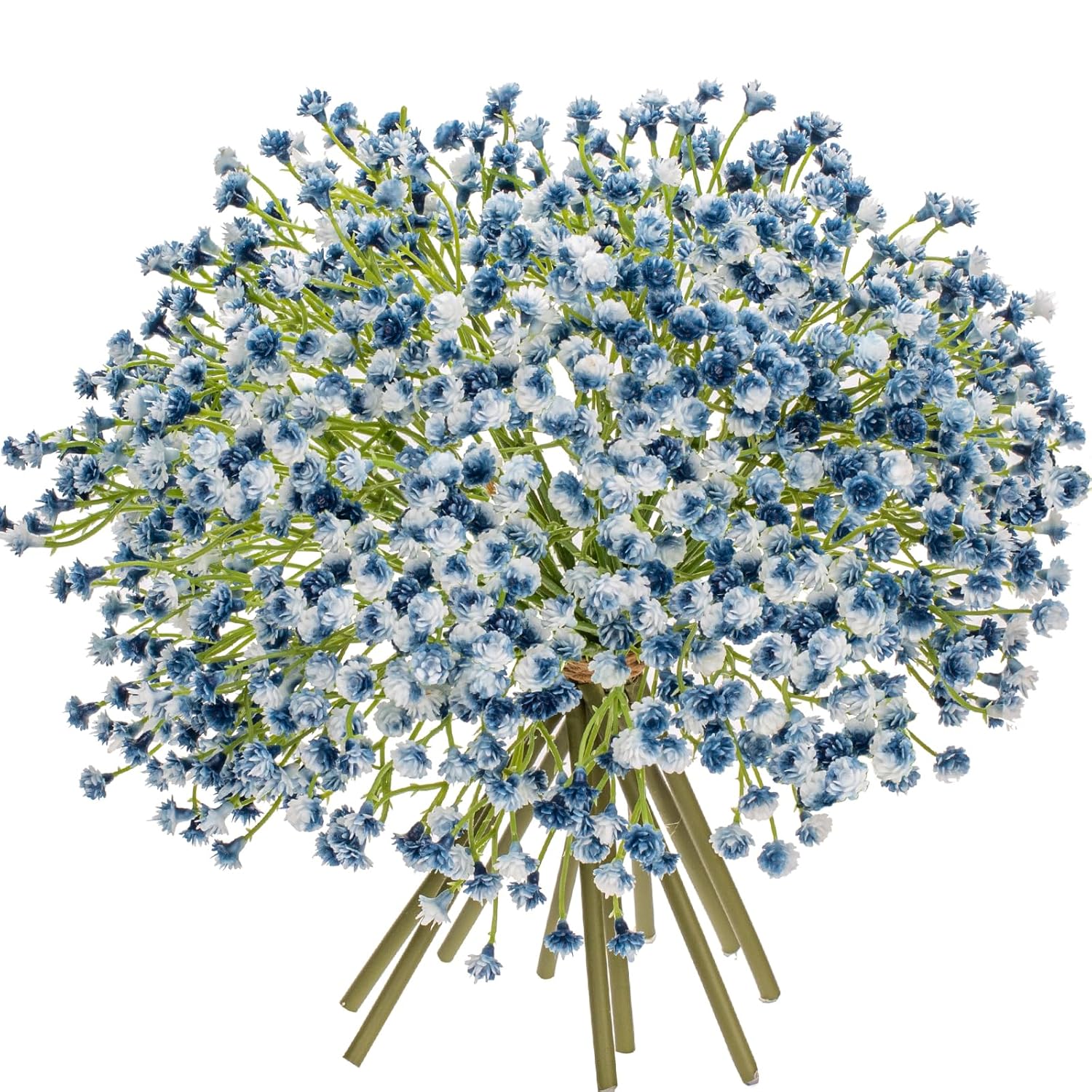 Baby'S Breath Artificial Flowers Bulk 10 Pack (30Pcs) Faux Baby Breath Plastic Flower Fake Gypsophila Flower Arrangement For Crafts Fake Flowers Bouquet For Wedding Centerpieces Blue Baby Breath