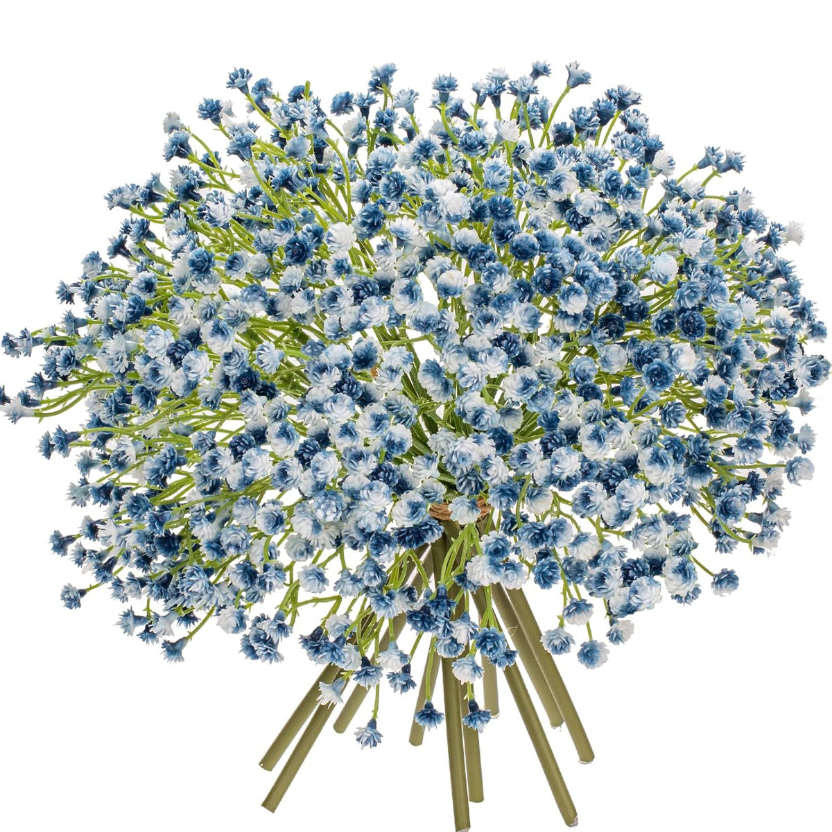 Baby'S Breath Artificial Flowers Bulk 10 Pack (30Pcs) Faux Baby Breath Plastic Flower Fake Gypsophila Flower Arrangement For Crafts Fake Flowers Bouquet For Wedding Centerpieces Blue Baby Breath