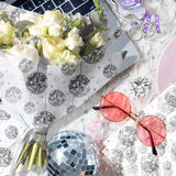 100Sheets Disco Theme Silver Ball Pattern Tissue Paper Disco Ball Wrapping Paper Diy Crafts Decorative Supplies For Birthday Wedding Baby Shower Party Decorations,13.8 * 19.7Inches