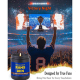 Smells Like A Rams Win Scented Candle Football Themed Merch Fan Shop Men Women Sport Stuff Gear Decor Team Accessorie Hustband Father Day Dad Guy Happy Birthday Valentine'S Funny Cool Funny Gift Ideal