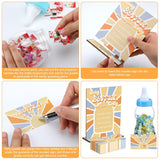 62 Pcs Here Comes The Son Candy Guessing Game Includes 11 Inch Large Baby Bottle Bank 60 Pcs Candy Guessing Cards For Expecting Mothers, Girl And Boys Baby Showers Party Games