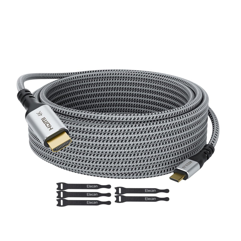 Usb C To Hdmi Cable 15 Ft, 4K@60Hz Hdr, Gold-Plated Braided High-Speed Usb 3.1