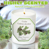 Cedarwood Scented Candle, Candles For Home Scented, Candles Gift For Women, Natural Soy Wax, 6 Oz 40 Hours Burning Time