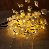 3Pcs Led Lighted Tree Branches Lights With Timer With White Artificial Orchid Flowers Home Decor, Battery Operated, Decorative Fairy Spirit Tree Lamp For Vase Table Centerpieces Party Christmas