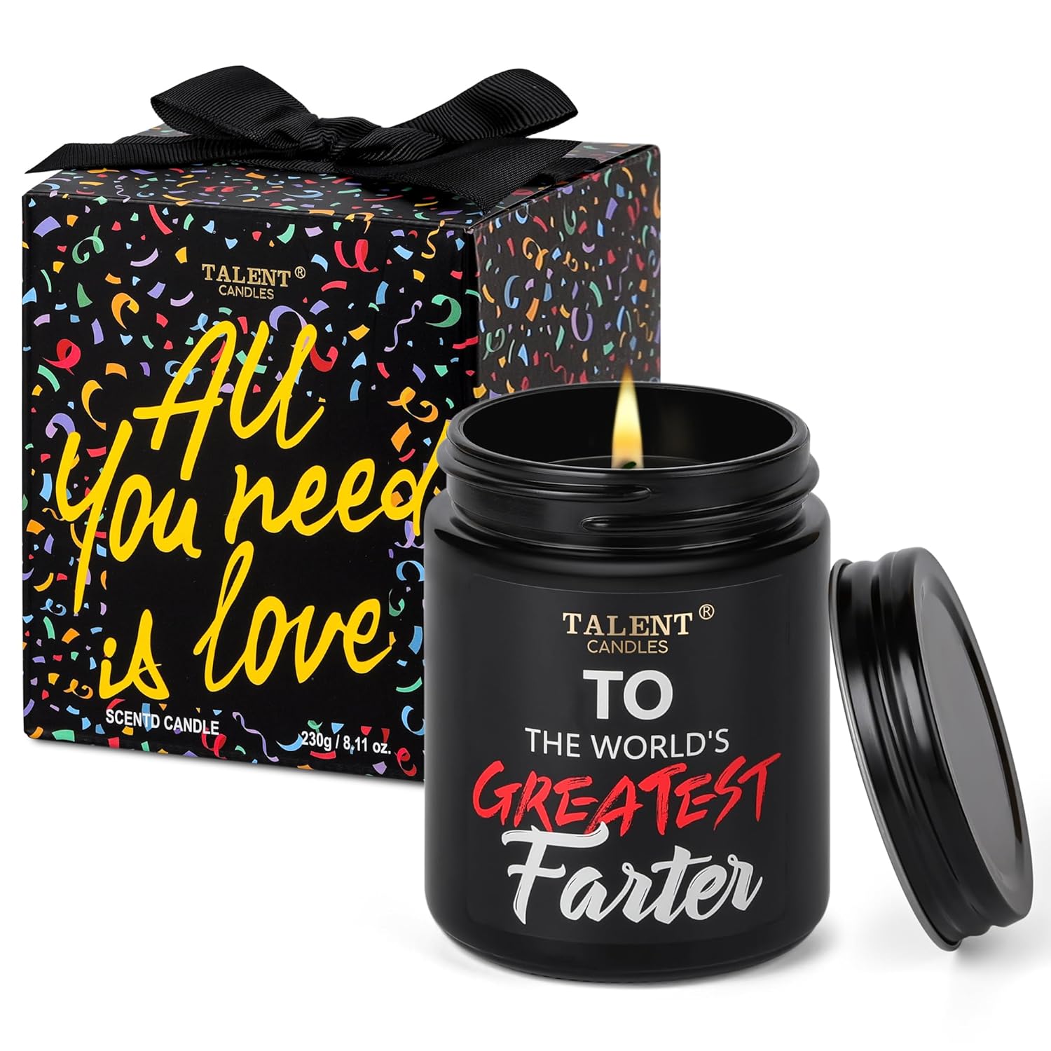 Scented Candle For Dad - Father'S Day Gifts - Perfect Home Décor Gift Elegant Gift For Dad From Daughter Son Kids - 8.4Oz Candle Jars - Teak Mahogany