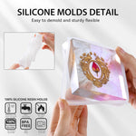 8Pcs Resin Coaster Molds Set, Include 4 Square And 4 Round Thick Silicone Molds For Epoxy Resin Casting Diy Coaster, Cups Mats, Home Decoration