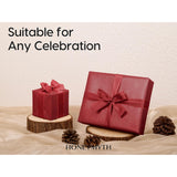 Wrapping Paper Roll 17"X197" Recyclable Gift Wrap With Pearl Finish For Birthday Baby Shower Wedding And Holiday Crafts (Red)